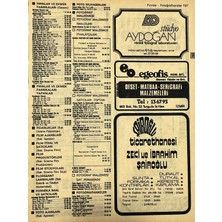 Hasyılmaz Izmir 1982-1983 Meslek Reklam Ilanı Efemera S187