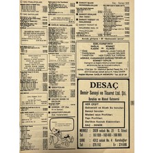 Hasyılmaz Izmir 1982-1983 Meslek Reklam Ilanı Efemera S505