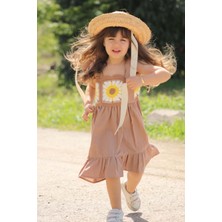 Miniko Kids Kız Çocuk Pamuk Işlemeli Süzene Elbise