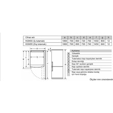 Siemens KG55NVIE0N IQ300 E Enerji Sınıfı 483 lt No Frost Buzdolabı