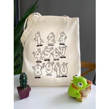 Bez Çanta Dünyası Boyama Rakamlar Bez Çanta