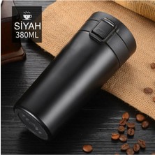 Refox Snape 380ML Filtreli Çift Katmanlı Mug Termos Bardak Mat Siyah