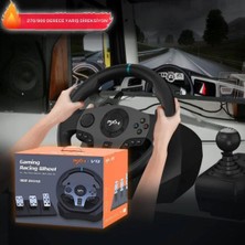 Cosmostech Pxn V9 Gaming Racing Wheel 3 Pedallı ve Vitesli Pc, Ps4, Ps3, Switch, Xbox One, Xbox Series X/s Uyumlu Oyuncu Direksiyonu