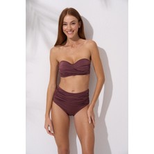 Pierre Cardin Soft Straplez Yüksek Bel Bikini Takımı