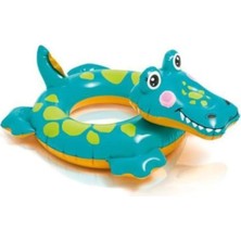 Intex Hayvan Figürlü Simit 58221 Timsah-Dodo-Aslan-Lama-Unıcorn Renkli Deniz Havuz Simidi 3-6 Yaş