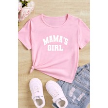 Great Peak Est 2021 Kız Çocuk Pamuk Mama's Girl Çocuk T-Shirt