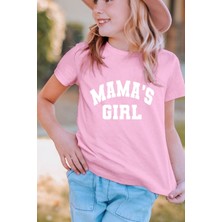 Great Peak Est 2021 Kız Çocuk Pamuk Mama's Girl Çocuk T-Shirt