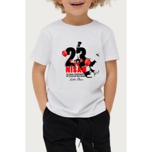 Great Peak Est 2021 Çocuk Pamuk 23 Nisan Ulusal Egemenlik ve Çocuk Bayramı Kız Erkek Çocuk T-Shirt