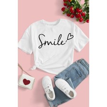 Great Peak Est 2021 Kız Çocuk Pamuk Smile Çocuk T-Shirt