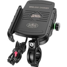 Nukrotech Sf Wireless Şarjlı Motosiklet Telefon Tutucu