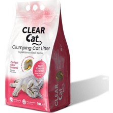 Clear Cat Clearcat 10 Litre Kedi Kumu Bebek Pudralı Kokulu Topaklanan Clearcat