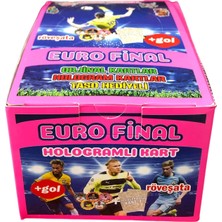 Alışveriş Devi Futbol Kartı Euro Final  Taso ve Dövme Hologramlı Kutulu Kart 24 Adet 6 Normal Kart 1 Hologram Kart 1 Taso 1 Dövme