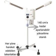 Gesh DT-A6681 Soğuk ve Sıcak Buhar Ozonlu Yüz Buhar Makinesi Vapozon - Ayaklı - Profesyonel Cilt Bakımı