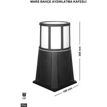 Ucuz Geldi Mars Kafesli Set Üstü Bahçe Lambası Zita Bahçe Aydınlatması 35 Cm Yer Lambası 220v Ip54