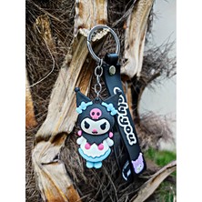 Tükkan Accessories Anime Anahtarlık Siyah Kuromi Sanrio Karakter Anahtarlık Çanta ve Cüzdan SÜSÜ-ANAHTARLIK63