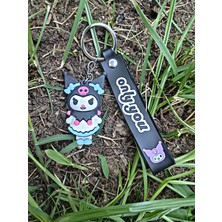 Tükkan Accessories Anime Anahtarlık Siyah Kuromi Sanrio Karakter Anahtarlık Çanta ve Cüzdan SÜSÜ-ANAHTARLIK63