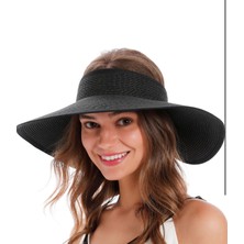 Laviyonsa Geniş Kenarlı Uv Korumalı Hasır Vizör Şapka