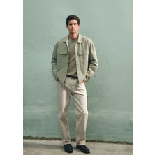 Mavi Mitte Street Ekru Kanvas Jean Pantolon Erkek Günlük Stil 4 Cep Normal Kesim PANTOLON0010101-86742