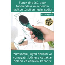 Svein Premium Ayak Topuk Bakım Aleti Çok Fonksiyonlu Fırçalı Set Topuk Taşı Törpü Rende Kum Ponza Taşı