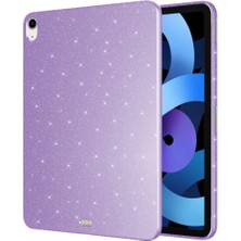 Canpay Apple iPad Air 10.9" Inç 2022 (5 Nesil) Uyumlu Tablet Kılıf Glittery And Colorful Series Parıltılı Simli Case