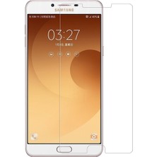 Canpay Samsung Galaxy C9 Pro Uyumlu Ekran Koruyucu Screen Protector Tempered Glass Kristal Netliğinde %100 Hd Görüntü, Yüksek Kalite Kırılmaz Temperli Cam