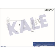 Kale Kalorifer Radyatörü Al/mknk Volkswagen Golf Iv, Bora, Beetle, Audi A3, Tt, Seat Leon, Toledo, Skoda Octavia 96-07 18051