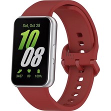 Unicell Samsung Galaxy Fit 3 Ile Uyumlu Silikon Spor Kordonlu Klasik Kayış Kordon