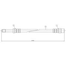 CAVO Fren Hortumu Arka Bmw E39 96 03 18051