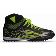 M.P. M.p Erkek Bağcıklı Siyah-Sarı Halı Saha Futbol Ayakkabısı 241-1700MR