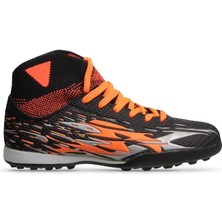 M.P. M.p Unisex Bağcıklı Siyah-Turuncu Halı Saha Futbol Ayakkabısı 241-1700GR