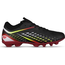 M.P. M.p Erkek Bağcıklı Siyah-Kırmızı Krampon Futbol Ayakkabısı 241-1359MR