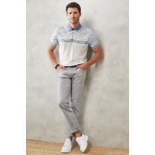 Altınyıldız Classics Erkek Gri 360 Derece Her Yöne Esneyen Rahat Slim Fit Dar Kesim Pantolon
