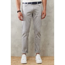 Altınyıldız Classics Erkek Gri 360 Derece Her Yöne Esneyen Rahat Slim Fit Dar Kesim Pantolon