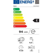 Bosch SGS4IMI60T E Enerji Sınıfı 6 Programlı Bulaşık Makinesi