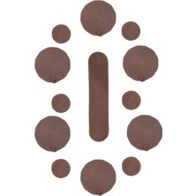 Nadom Parlak Makrome Tabak Bardak Altlığı Runner Peçete Halkası Amerikan Servislik Tam Set Supla Takımı