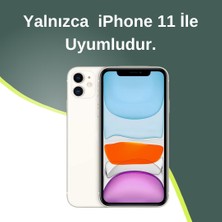 Paladyum Case iPhone 11 Uyumlu Siyah Pırlanta Taşlı Kılıf