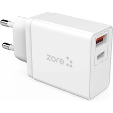 ZORE ​Xmac Zr-X2 18W Hızlı Şarj Seyahat Şarj Başlığı