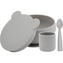 Oioi Silikon Beslenme Seti Blw - Powder Grey