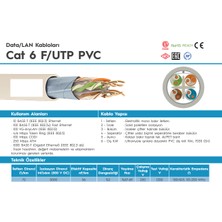 ETK Cat 6 F/utp Pvc-Cat 6 F/utp Pvc 500 mt Makara Kablo