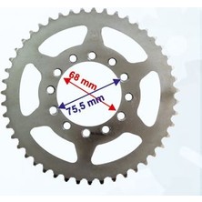 Mondial Cross Asya 200 Uyumlu Arka Dişli 428-47T Iç 68 mm Öm -Erpilsan