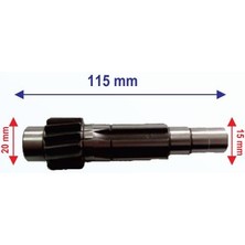 Mondial Atv Kanuni Uyumlu Şanzıman Mili Helis 14T 115 mm Öm -Erpilsan