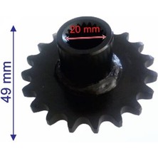 Mondial Atv Ön Dişli 428-19T Iç 20 mm Uzunluk 49 mm M Öm -Erpilsan