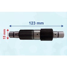 Mondial Atv Apachi Uyumlu Şanzıman Mili 2 Frezeli 123-15 mm Öm -Erpilsan