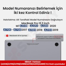 Sneezy MacBook Pro 13.3 Inç Kılıf Dayanıklı Koruyucu Şeffaf Plastik Sert Kılıf