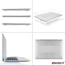 Sneezy MacBook Pro 13.3 Inç Kılıf Dayanıklı Koruyucu Şeffaf Plastik Sert Kılıf