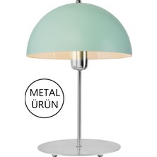 Ag Light Design Yeşil Metal Mantar Abajur Modern Yatak Odası Salon Masa ve Gece Lambası