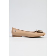 Pierre Cardin Pierre Cardin® | Pc-53104- 3592 Bej Cilt-Kadın Babet Günlük Ayakkabı