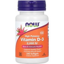 Now Foods D3 Vitamin 2000 Iu 240 Kapsül