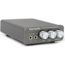 Fosi Audio K5 Pro Oyun Dac Kulaklık Amplifikatörü Mini Hi-Fi Stereo Dijital-Analog Ses Dönüştürücü USB Tip C/koaksiyel - Rca/optik/3,5 mm Aux For Ps5/pc/mac Uyumlu