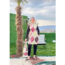 Camelya Fashion Fashion fashion Tesettür Mayo Dört Parça Çantalı Takım